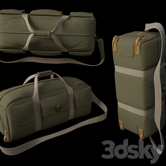 National Geographic Duffel Bag 3DModel National Geographic Duffel Bag 3DModel
