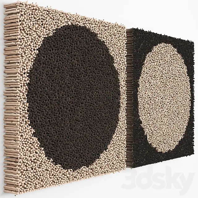 Natural art twigs 3DModel Natural art twigs 3DModel