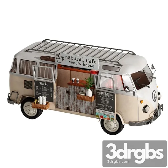 Natural Cafe Van 3D Model Download