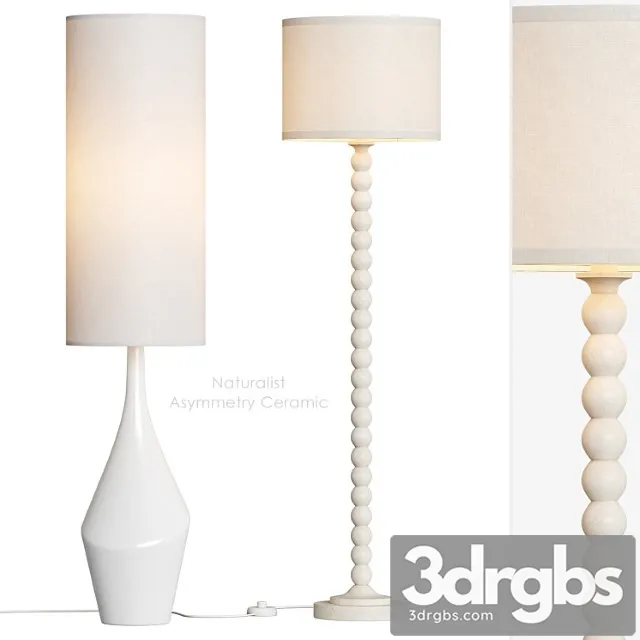 Naturalist Asymmetry Ceramic Torsher West Elm 3D Model Download