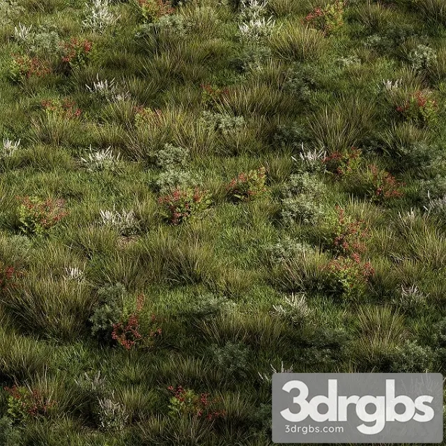 Nature Meadow Grass Set 17 3D Model Download