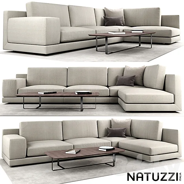 Natuzzi agora 3D Model Natuzzi agora 3D Model