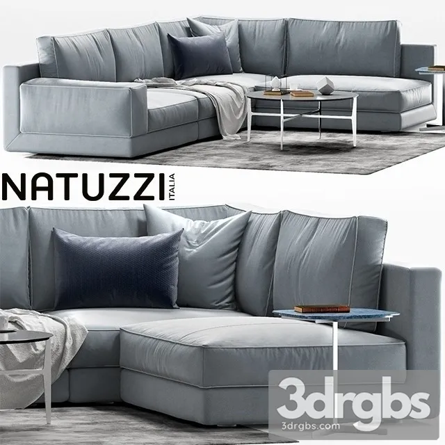 Natuzzi Agora Sofa 3D Model Download