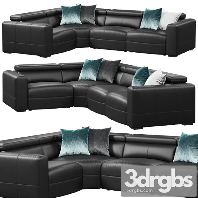 Natuzzi balance sofa 2 3D Model Download