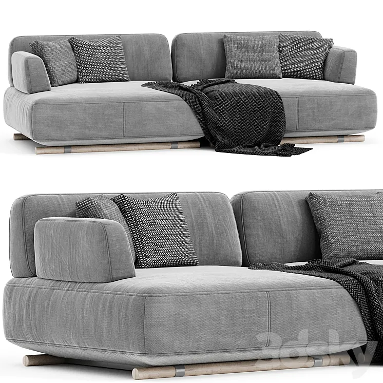 Natuzzi cava two seaters sofa 3D Model Free Download Natuzzi cava two seaters sofa 3D Model Free Download