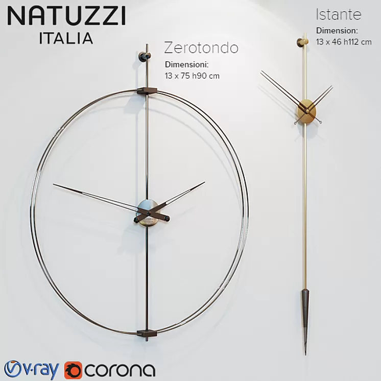 Natuzzi clock 3D Model