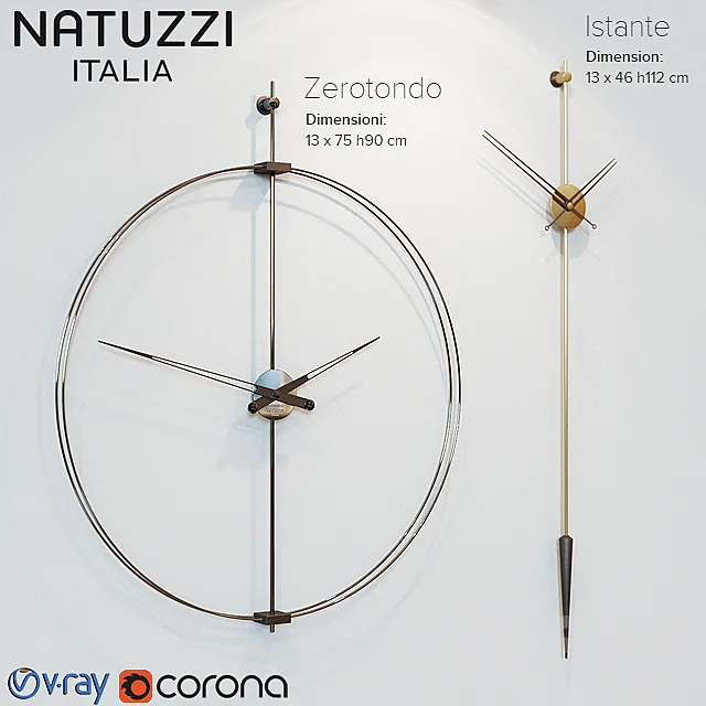 Natuzzi clock 3DModel Natuzzi clock 3DModel