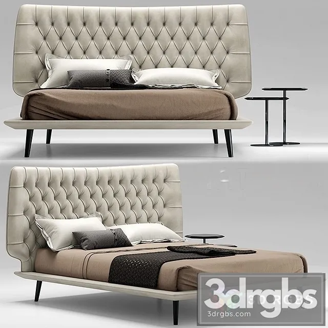 Natuzzi Dolce Vita Bed 3D Model Download