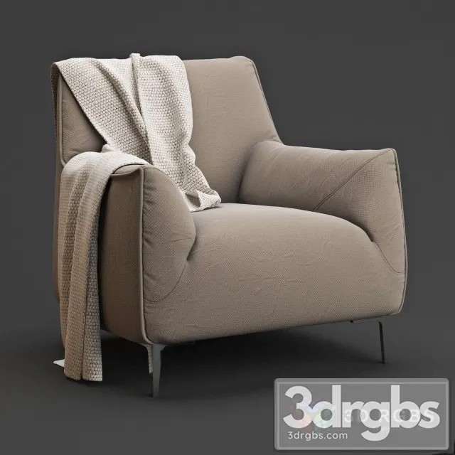 Natuzzi Dolly Armchair 3D Model Download Natuzzi Dolly Armchair 3D Model Download