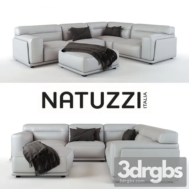 Natuzzi Dorian Sofa 3D Model Download