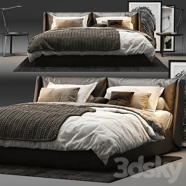 Natuzzi – Fenice Bed 3D Model
