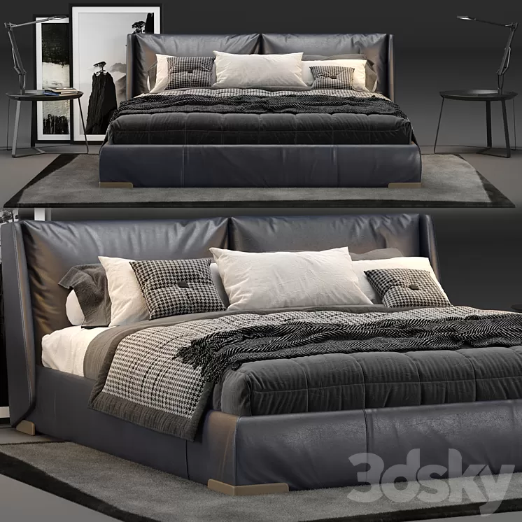 NATUZZI Fenice Bed 3D Model