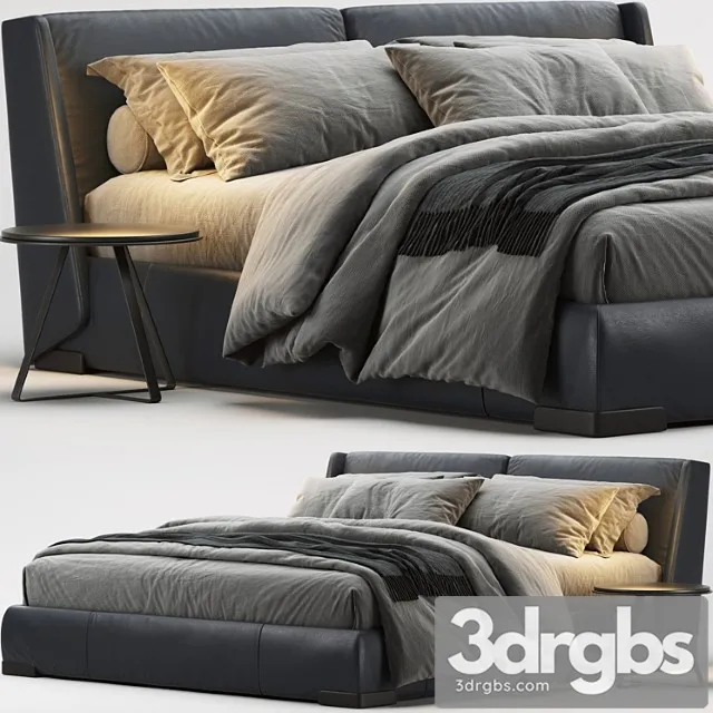 Natuzzi Fenice Bed 5 3D Model Download