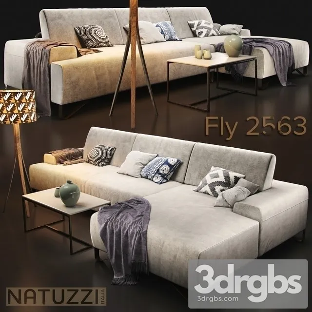Natuzzi Fly 2563 3D Model Download