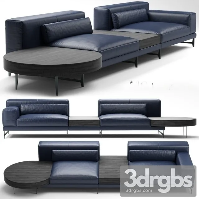 Natuzzi Ido Sofa 01 3D Model Download