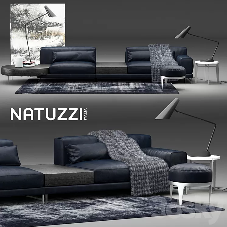 Natuzzi Ido Sofa 3D Model Natuzzi Ido Sofa 3D Model