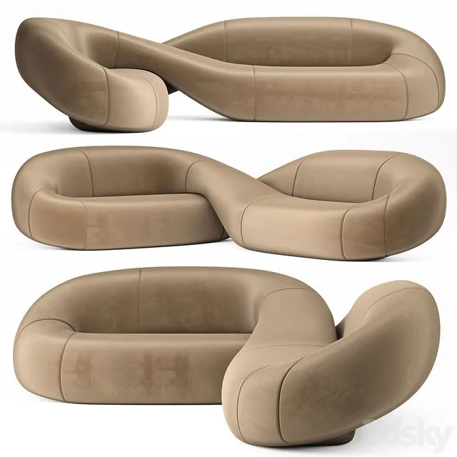 Natuzzi Infinito sofa 3D Model Natuzzi Infinito sofa 3D Model
