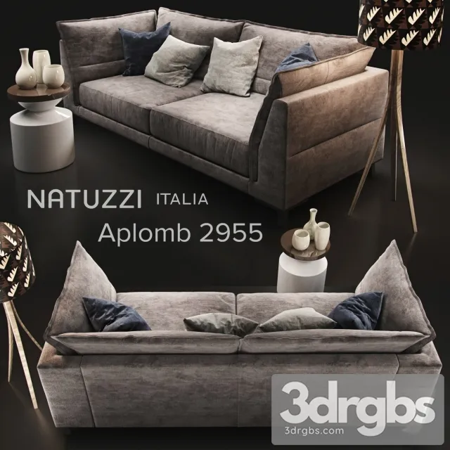 Natuzzi Italia Aplomb 2955 3D Model Download