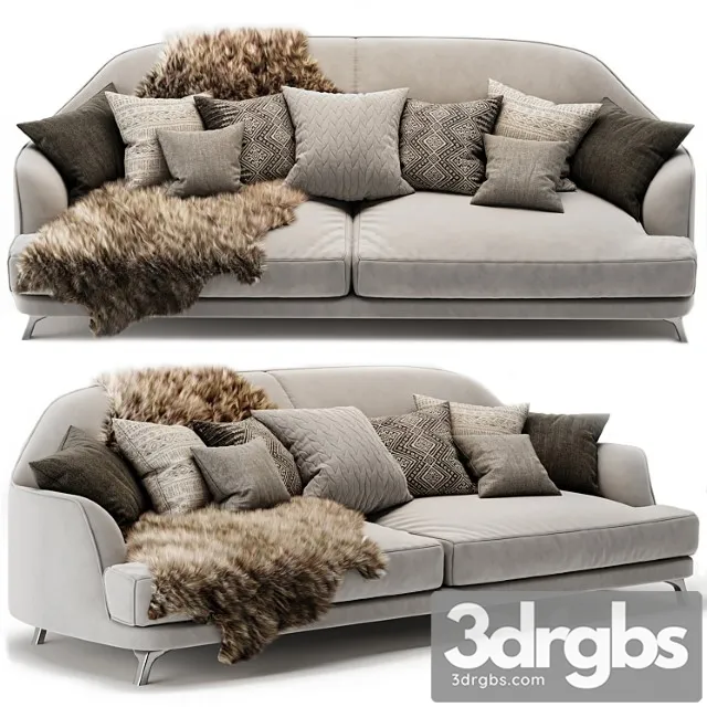 Natuzzi italia don giovanni 3 seater fabric sofa Natuzzi italia don giovanni 3 seater fabric sofa