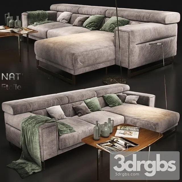 Natuzzi Italia Etoile 2623 3D Model Download