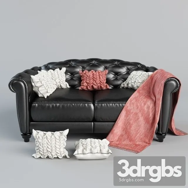 Natuzzi Listiya ORG Divan Sofa 3D Model Download