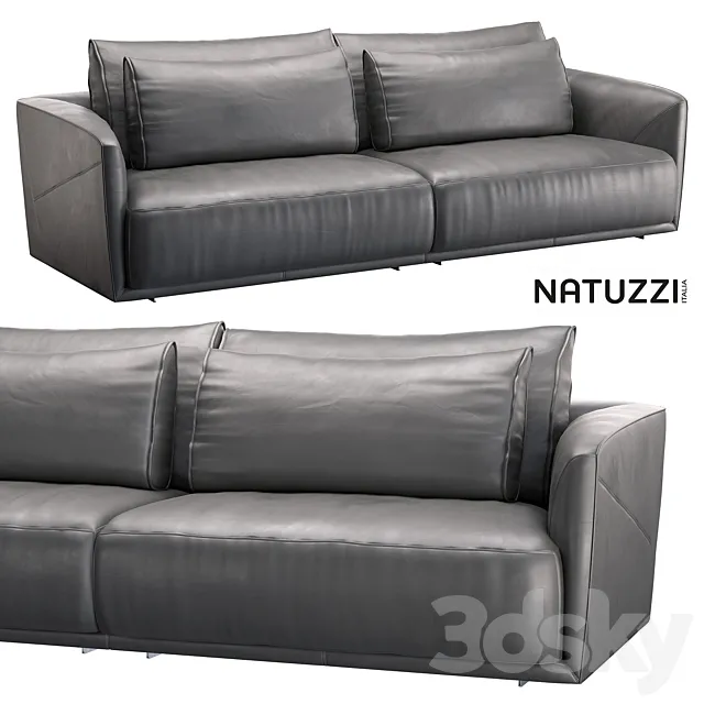 Natuzzi Long Beach Sofa 3D Model Natuzzi Long Beach Sofa 3D Model