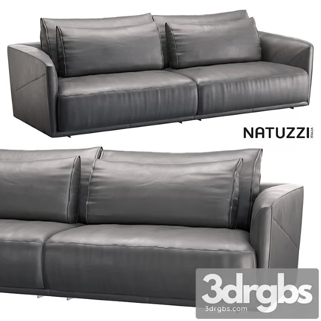 Natuzzi long beach sofa_222 2 3D Model Download