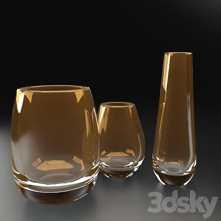 NATUZZI MURANO VASE TOBACCO 3D Model