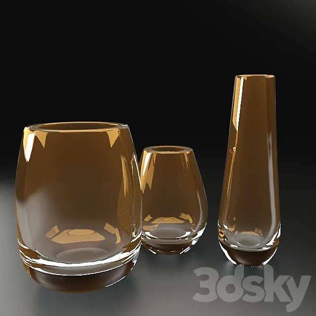 NATUZZI MURANO VASE TOBACCO 3DModel