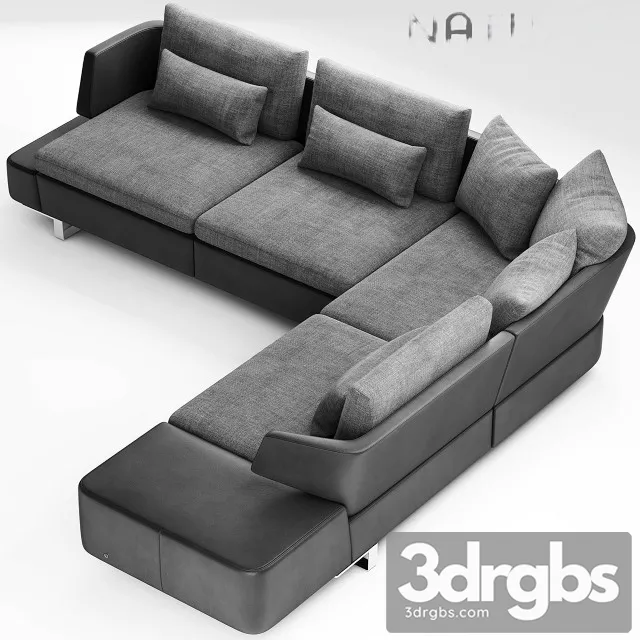 Natuzzi Opus Sofa 01 3D Model Download