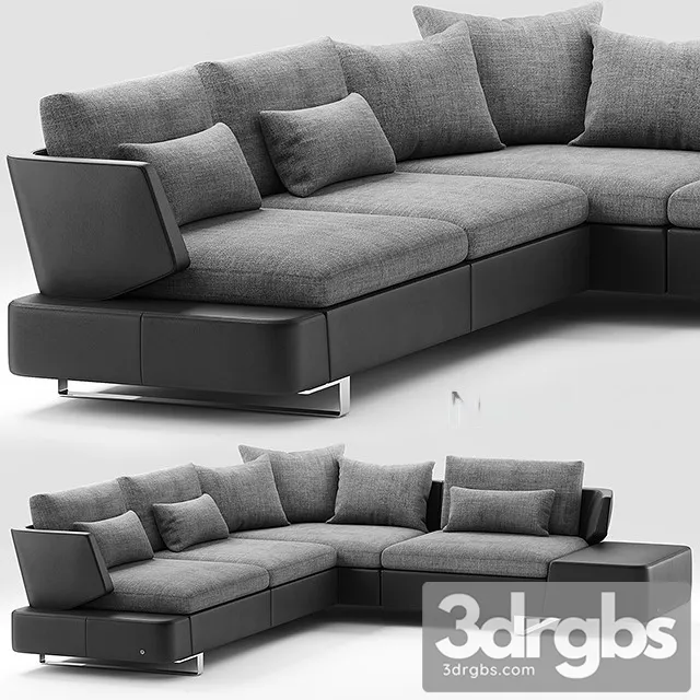 Natuzzi Opus Sofa 02 3D Model Download