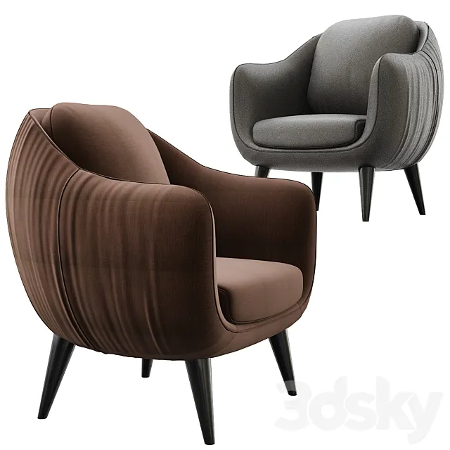NATUZZI Platea Armchair 3DModel NATUZZI Platea Armchair 3DModel