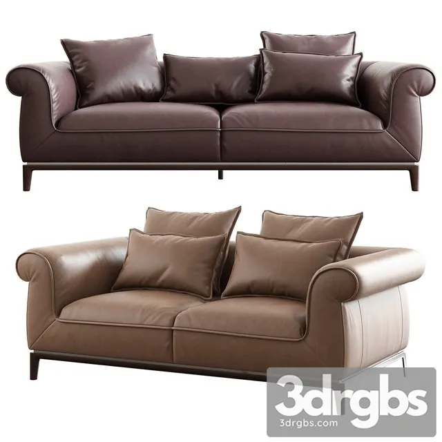 Natuzzi Poliziano Sofa 3D Model Download