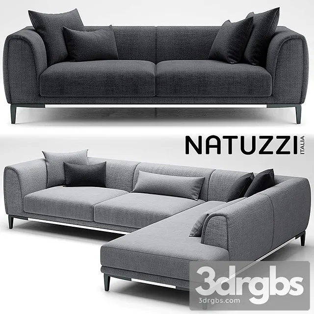 Natuzzi Trevi Sofa 3D Model Download