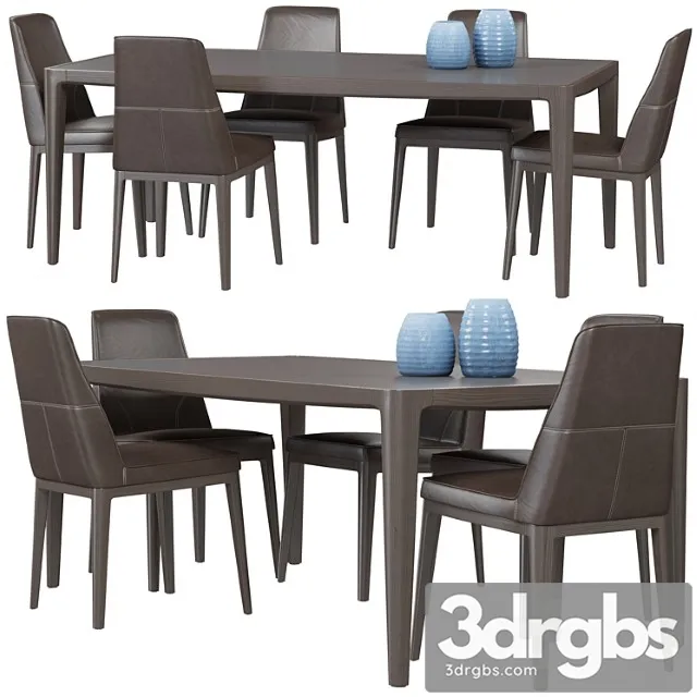 Natuzzi vesta chair 2 3D Model Download