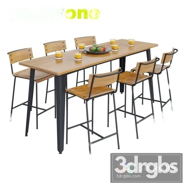 Naughtone Meeting Table 3D Model Download