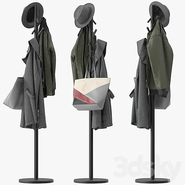 Naula coat rack 3D Model