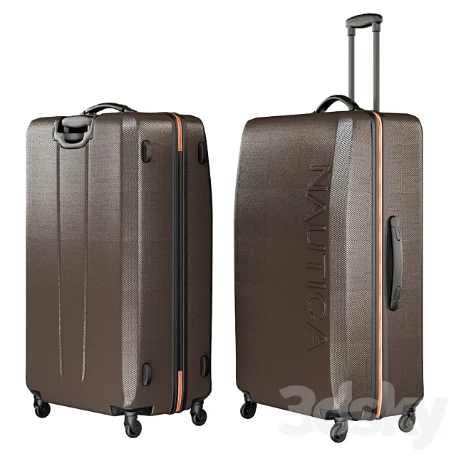 Nautica Ahoy 25 Inch Hardside Spinner 3D Model Nautica Ahoy 25 Inch Hardside Spinner 3D Model