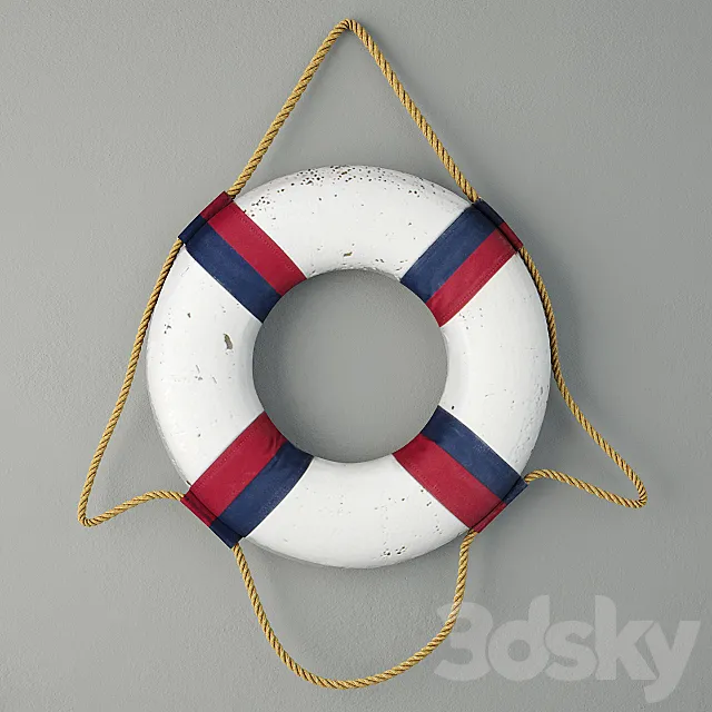 Nautical Life Ring Decor _ Ohio Wholesale Inc. 3DModel Nautical Life Ring Decor _ Ohio Wholesale Inc. 3DModel