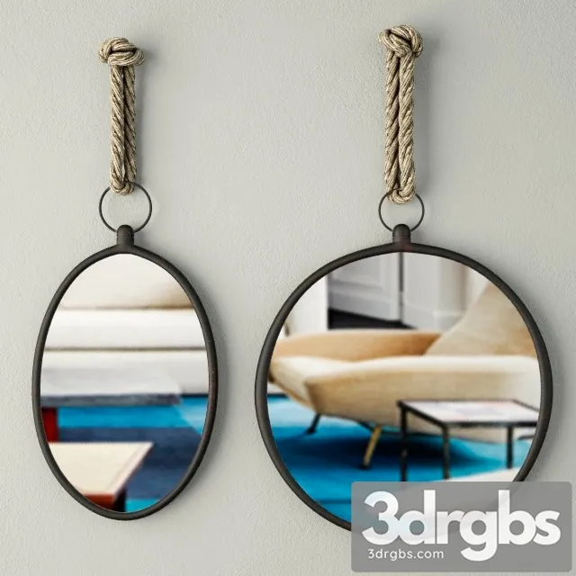 Nautical Wall Mirrors 3D Model Download