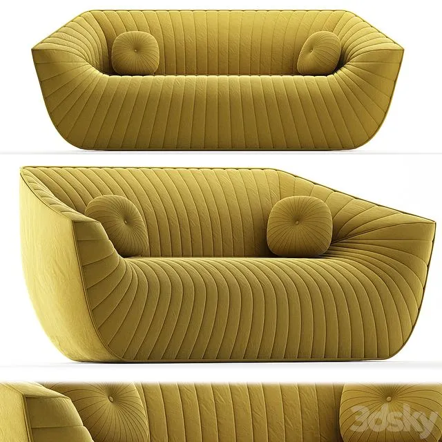 Nautil Sofa by Cedric Ragot for Roche Bobois 3D Model