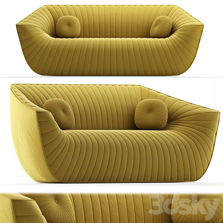 Nautil Sofa by Cedric Ragot for Roche Bobois 3D Model