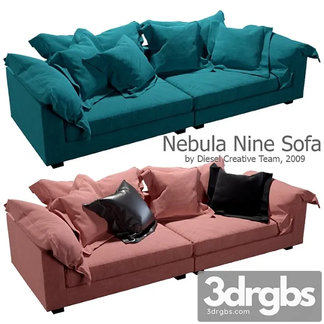 Nebula nine sofa 2 3D Model Download