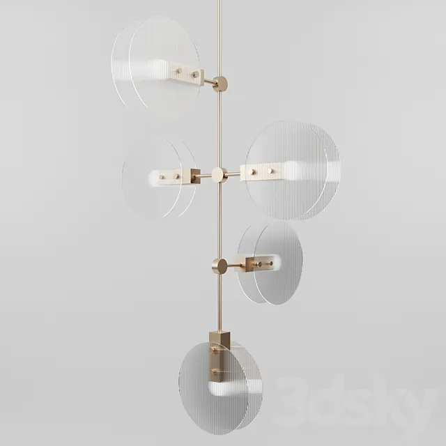 Nebulae Chandelier by Ross Gardam 3D Model