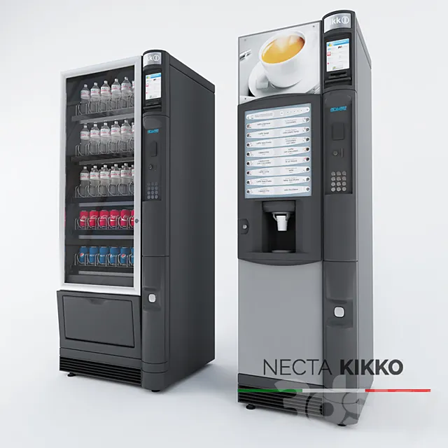 Necta Kikko Vending and Snack Machine 3DModel Necta Kikko Vending and Snack Machine 3DModel