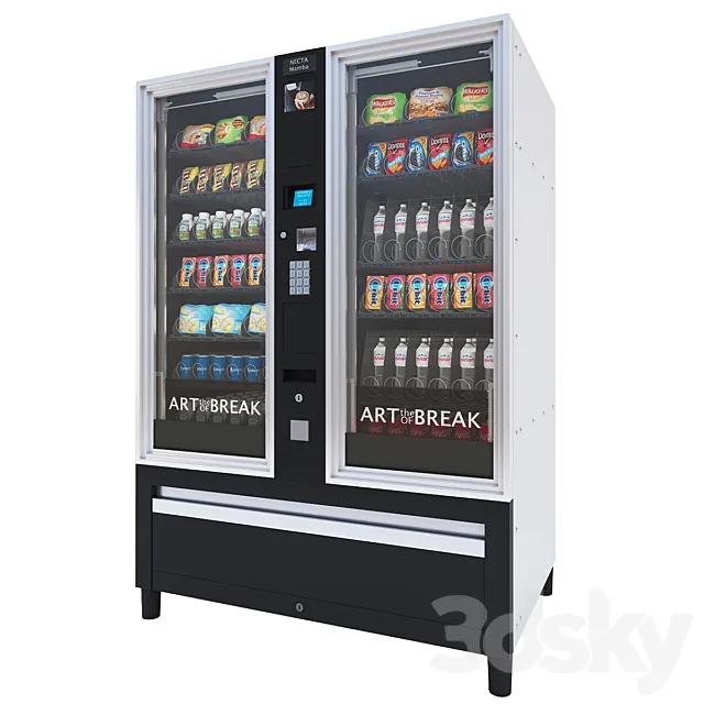 Necta Membo Vending and Snack Machine 3D Model