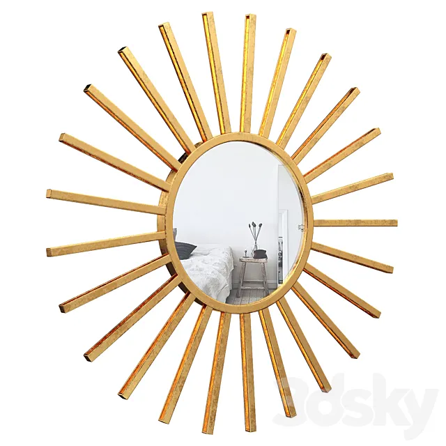 Neetu Modern Sun Accent Mirror EYQN5240 3DModel Neetu Modern Sun Accent Mirror EYQN5240 3DModel