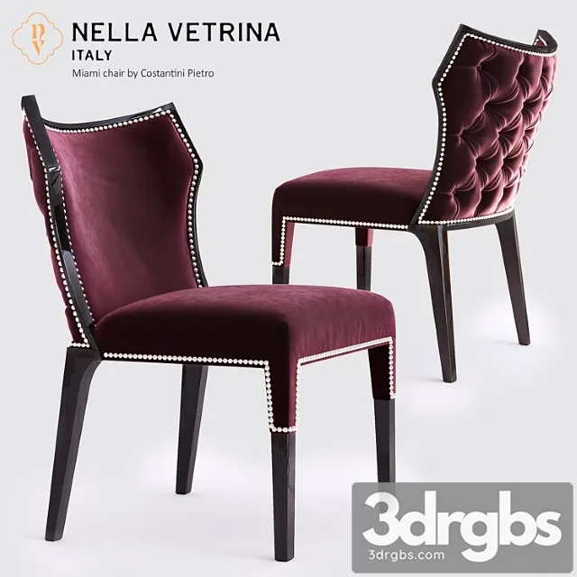 Nella vetrina miami chair by constantini pietro 9181 2 3D Model Download Nella vetrina miami chair by constantini pietro 9181 2 3D Model Download