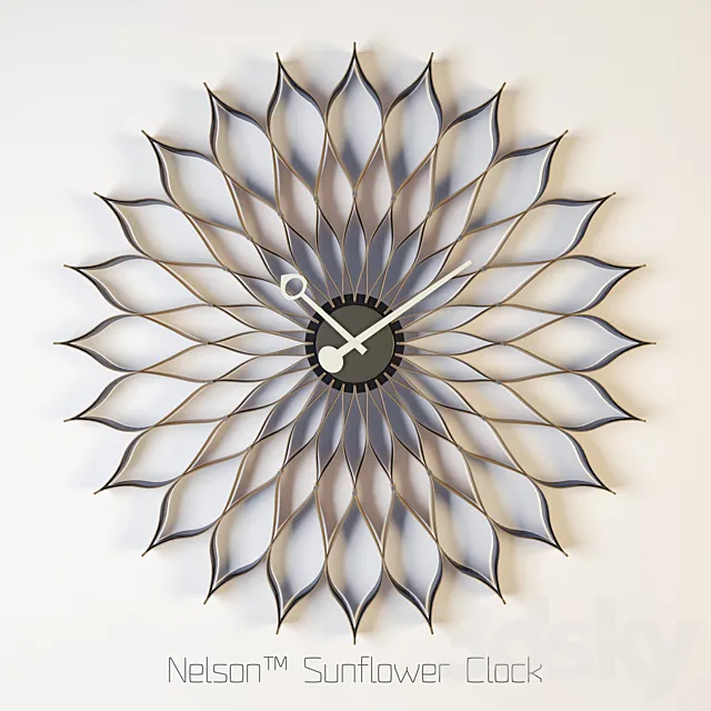 Nelson Sunflower Clock 3D Model Nelson Sunflower Clock 3D Model