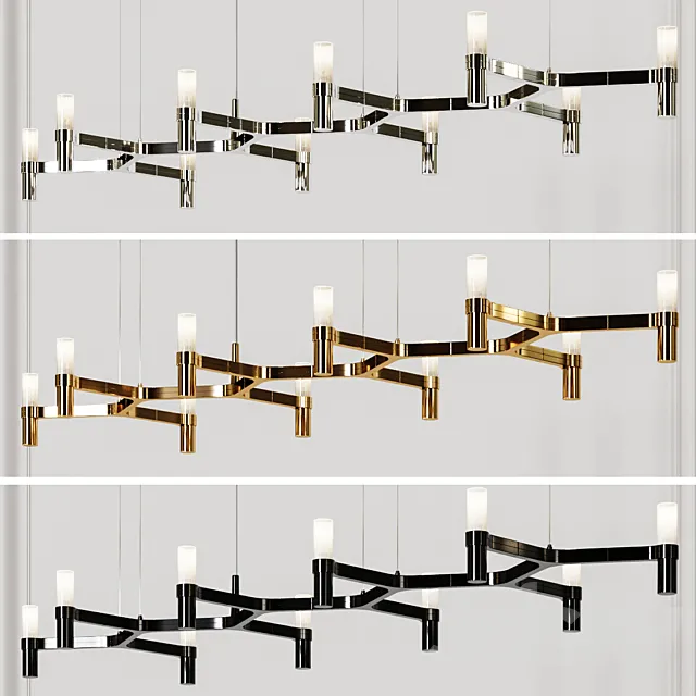 Nemo CROWN LINEA gold black and nickel 3D Model